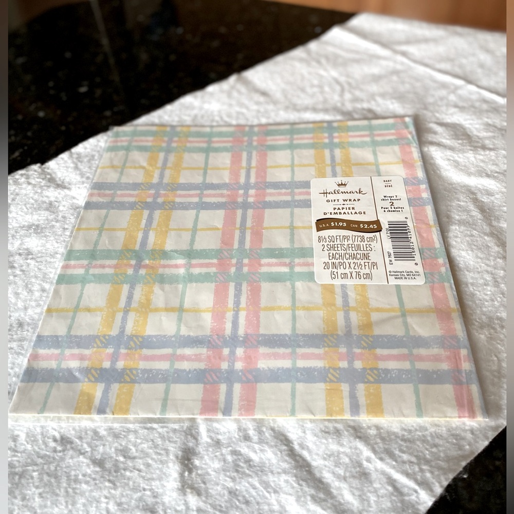 Vintage HALLMARK Baby Gift Wrap